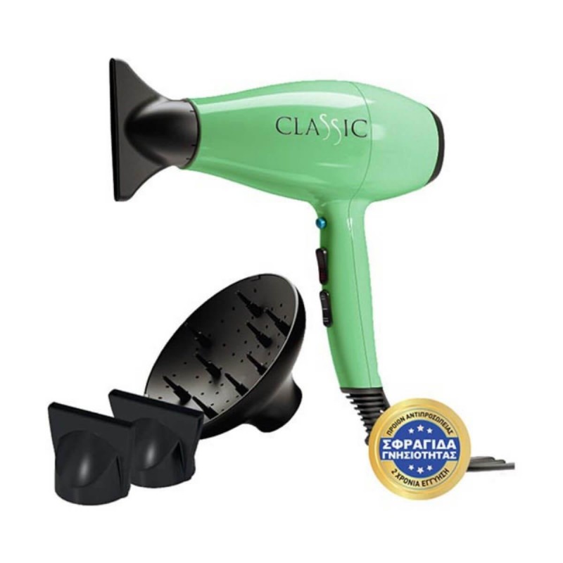 Professional Hair Dryer Salon exclusive green 2200w GA.MA