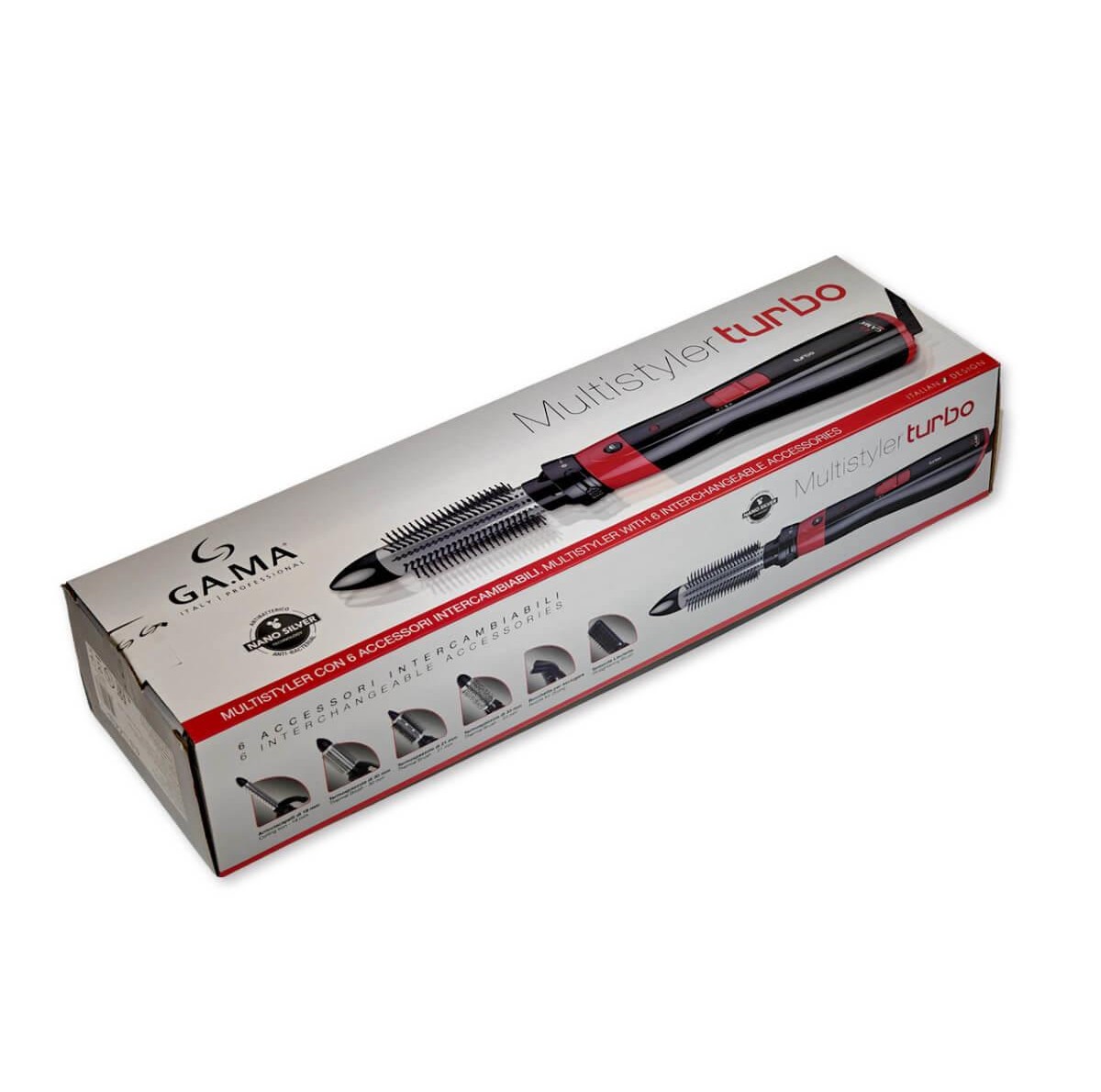 Electric Brush Multistyler Turbo 6 Accessories 1200w GA.MA