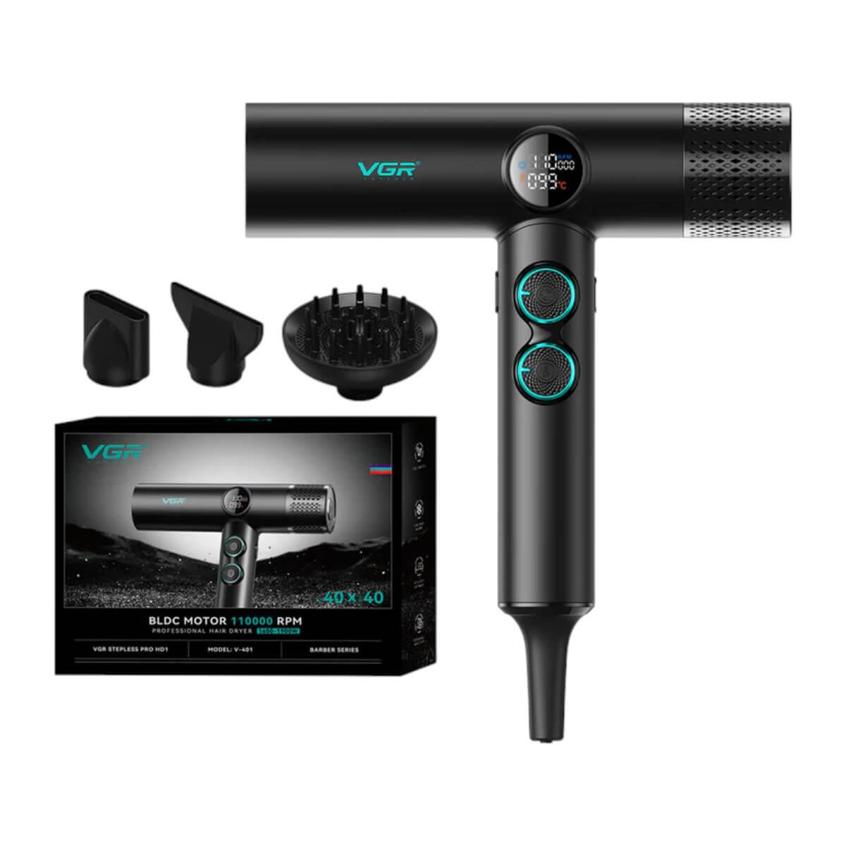 Hair dryer black V-401 VGR
