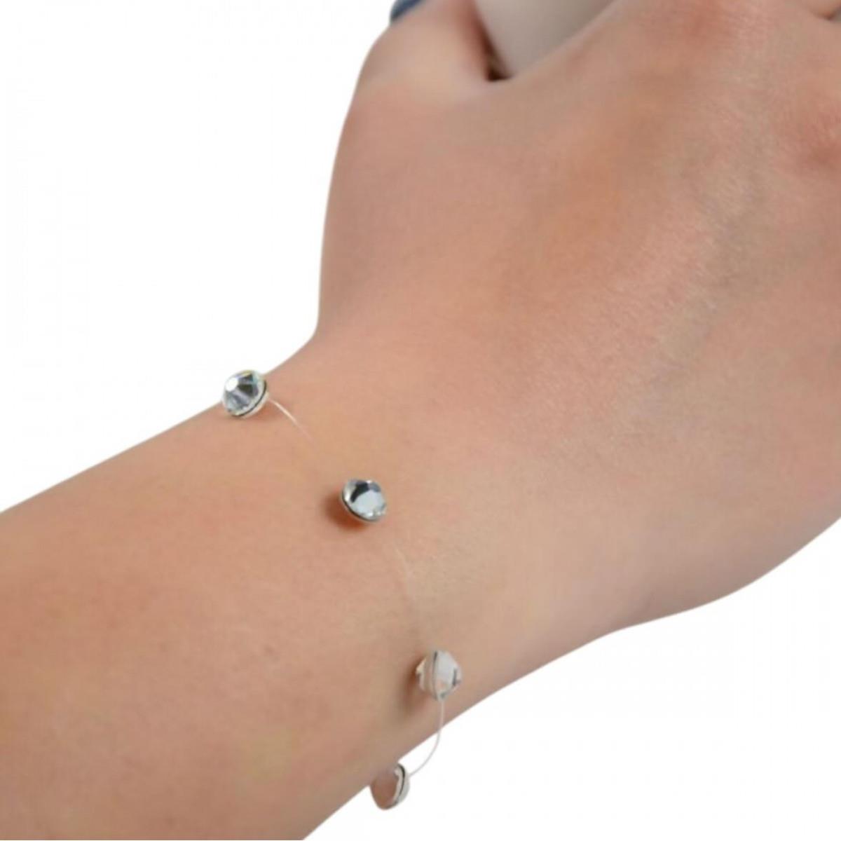 Βραχιόλι Χεριού Swarovski διάφανο 4cm - 5 strass