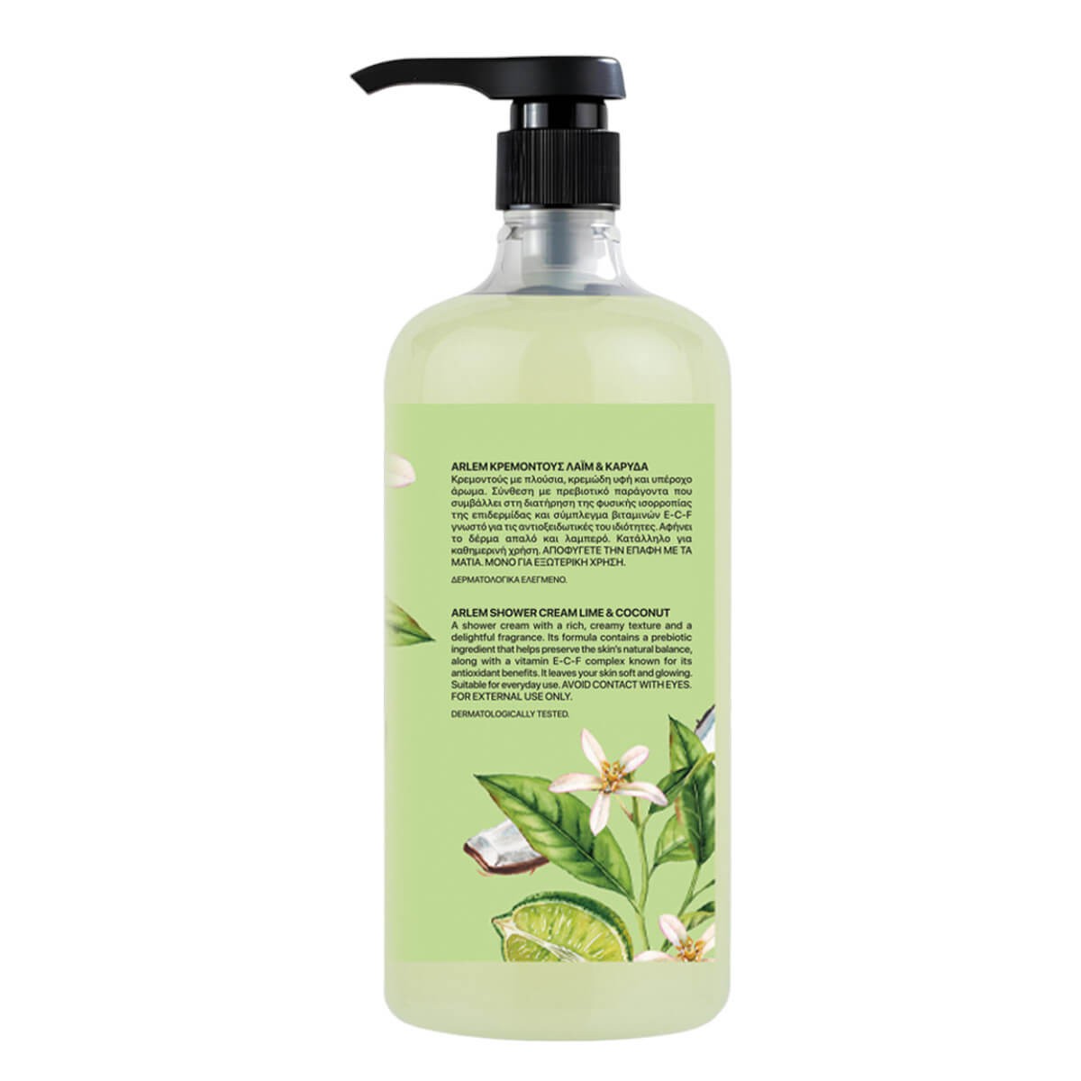 Shower cream lime & coconut 1000ml Arlem