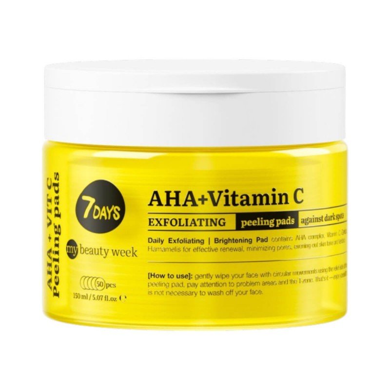 Exfoliating peeling pads AHA + vitamin C 7DAYS