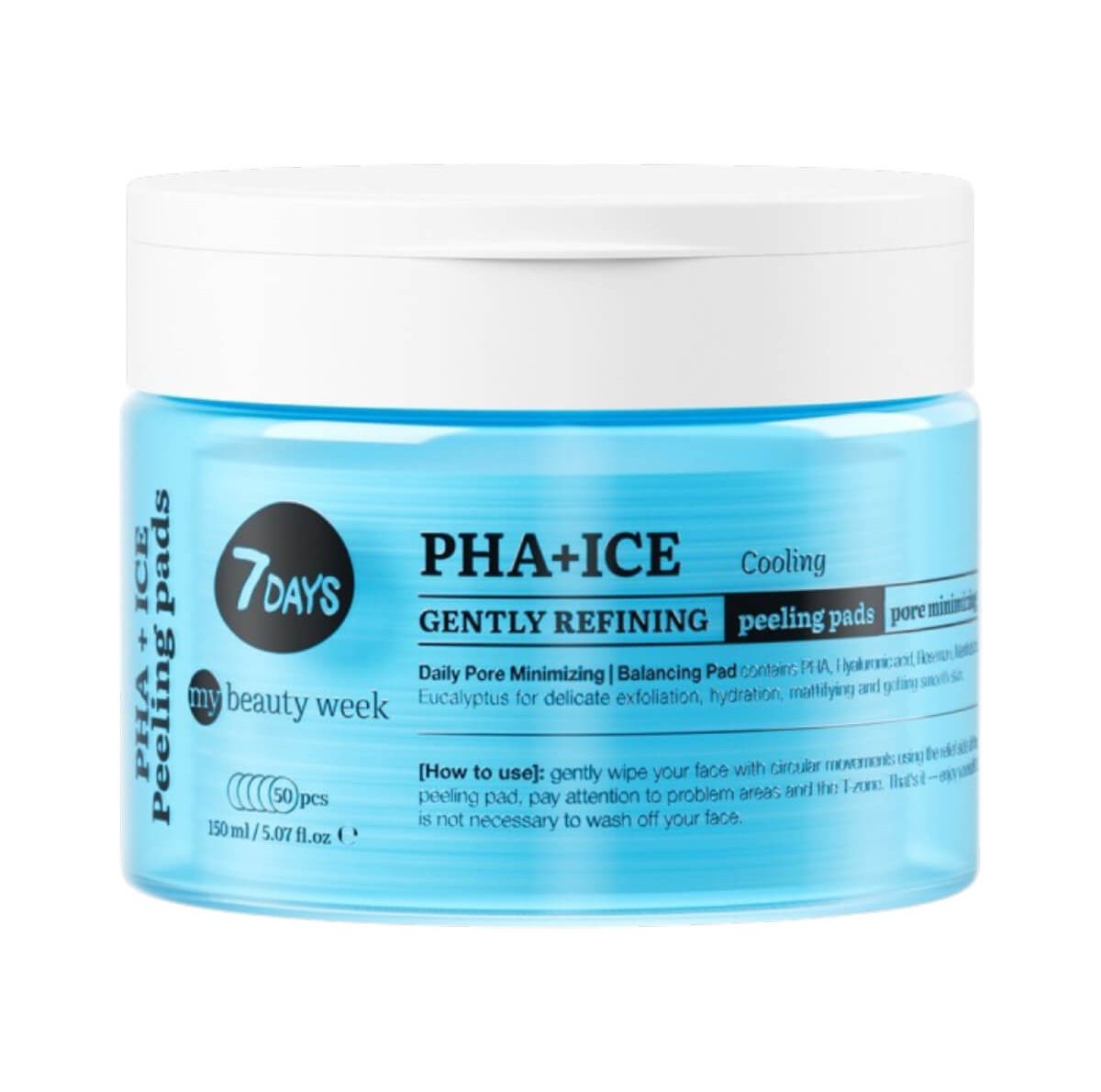 Gently refining peeling pads PHA+ ice cooling 7DAYS