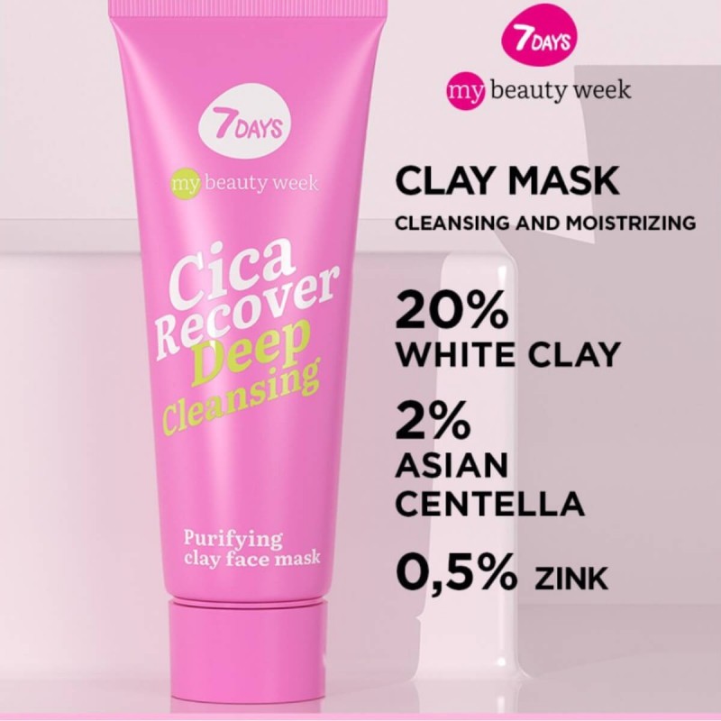 Purifying clay face mask cica recover 7DAYS