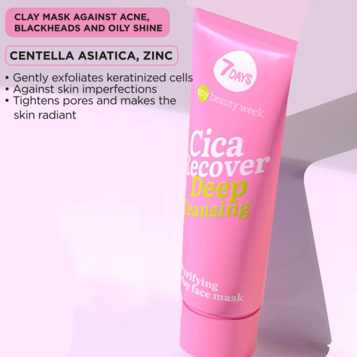 Purifying clay face mask cica recover 7DAYS
