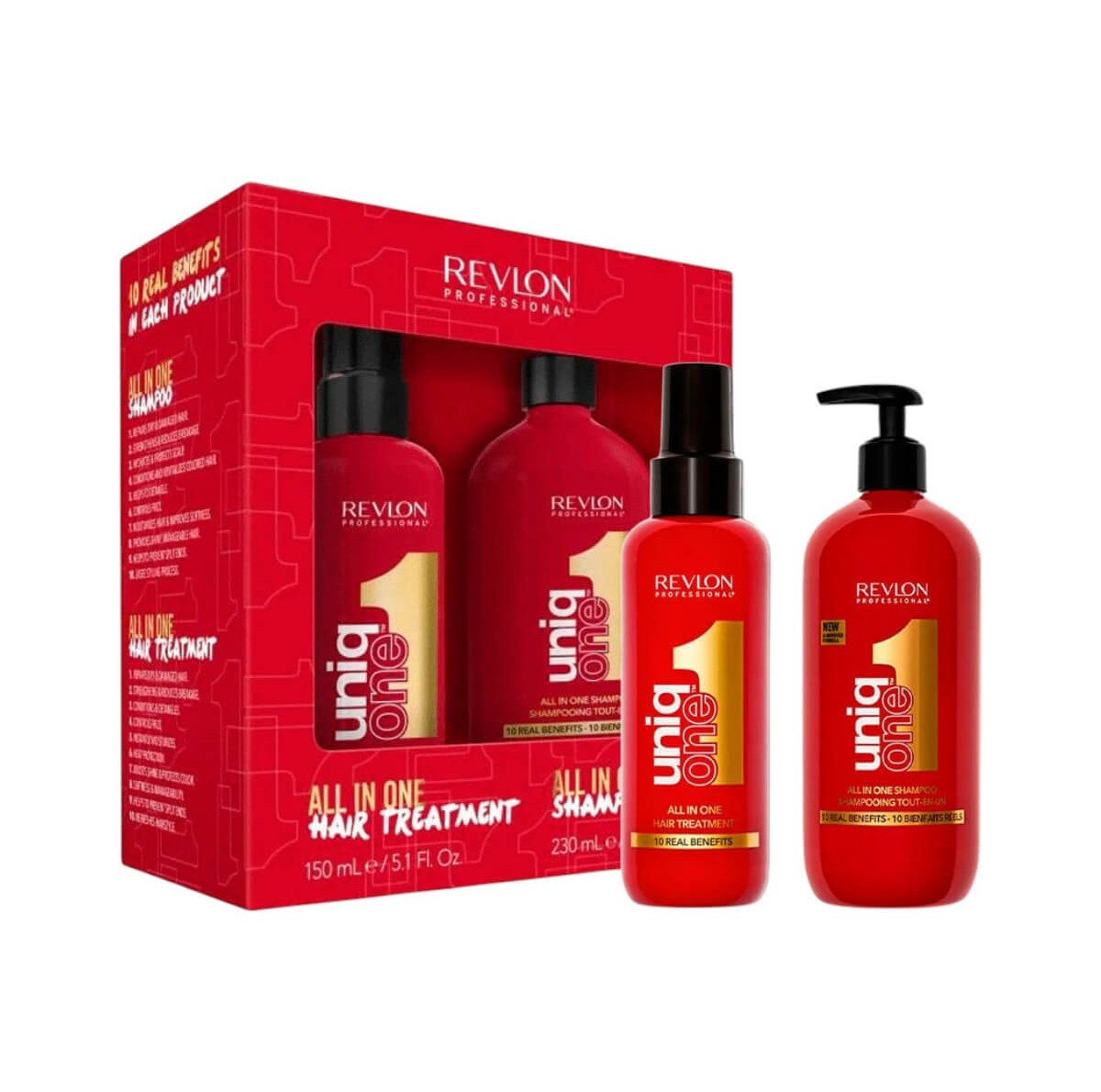 Set uniq one all in one hair treatment & shampoo Revlon