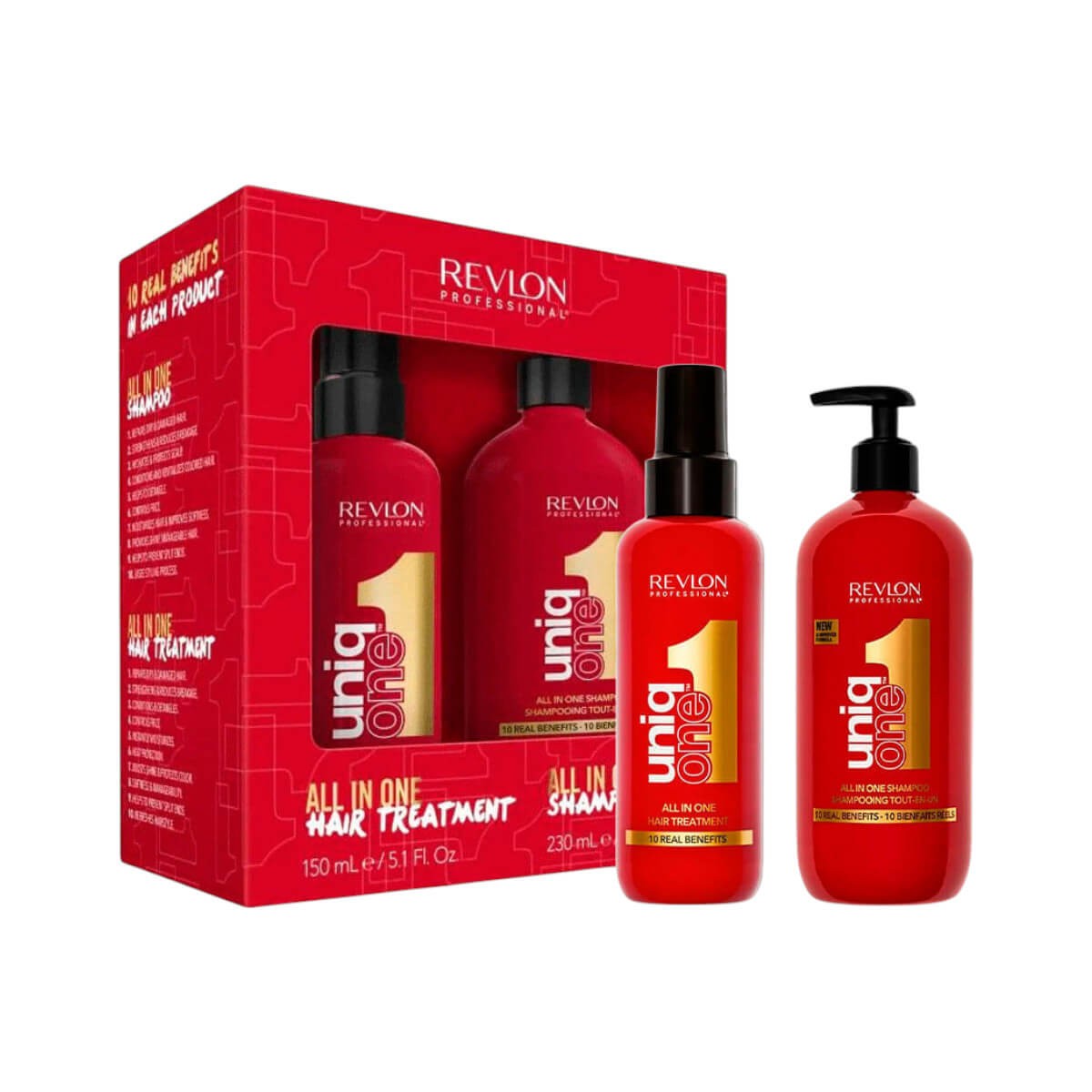 Set uniq one all in one hair treatment & shampoo Revlon