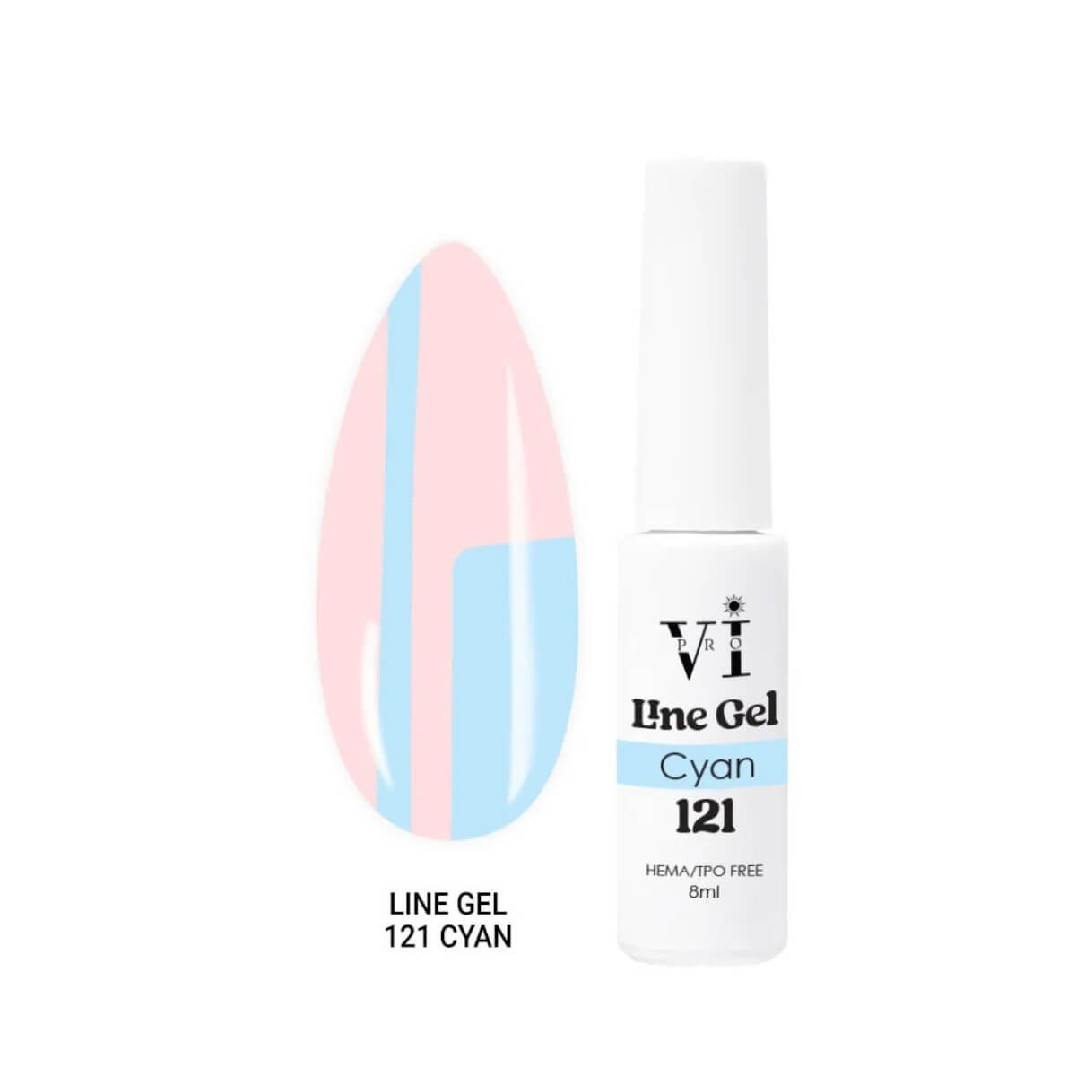 Line gel 121 cyan 8ml Vi Pro