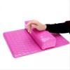 Manicure cushion table mat with hearts fuchsia