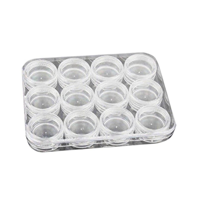 Αδεια βαζάκια για διακοσμητικά νυχιών 12pcs