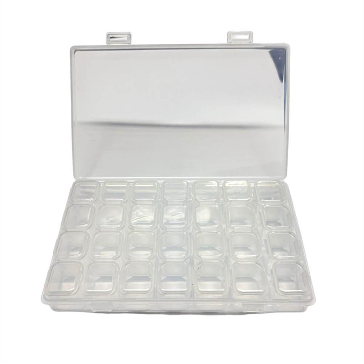 nail-pocket case Clear 7 x 4 pcs