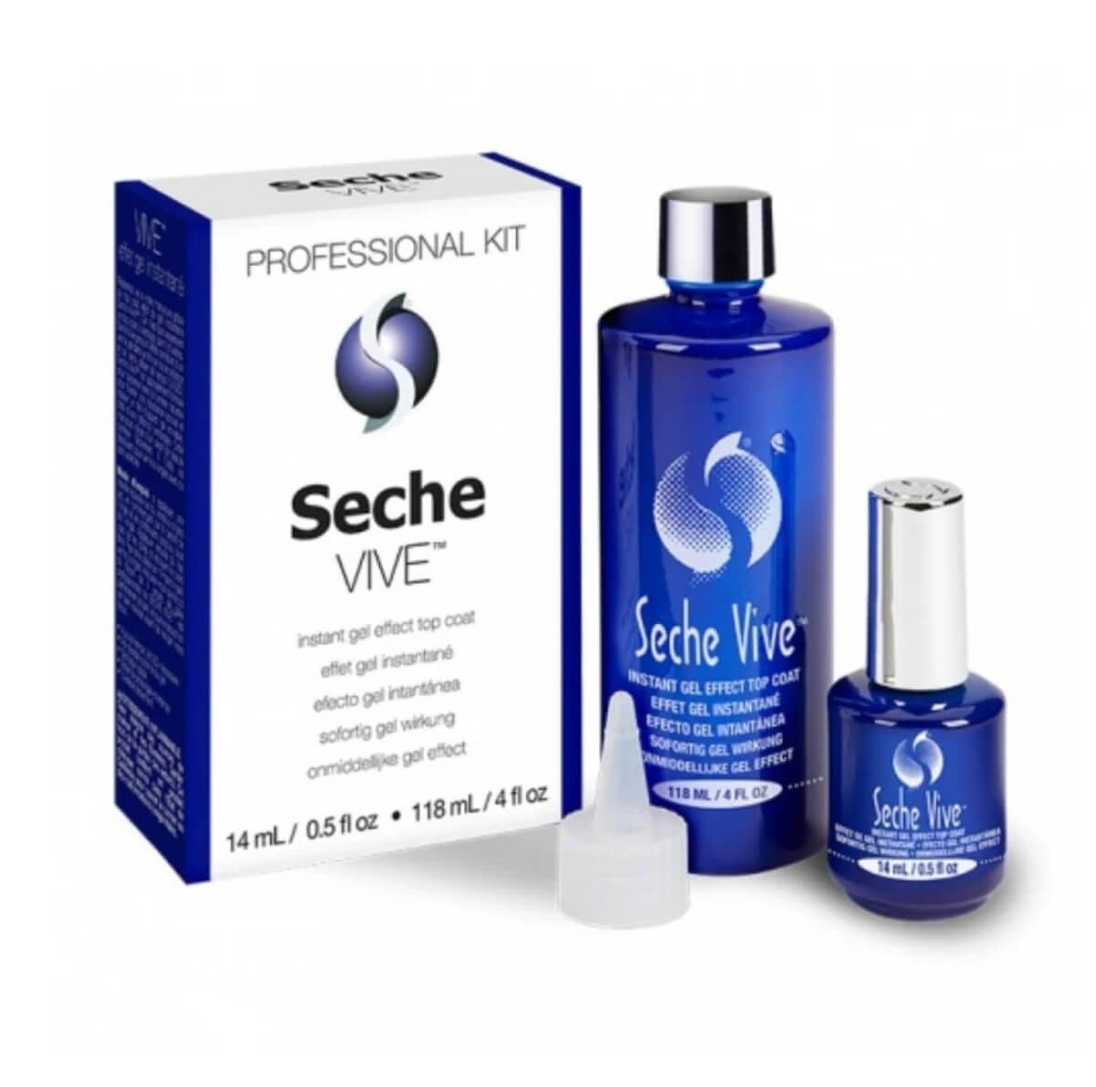 Seche ViVe Professional Kit Gel Effect Top Coat  118ml + 14ml