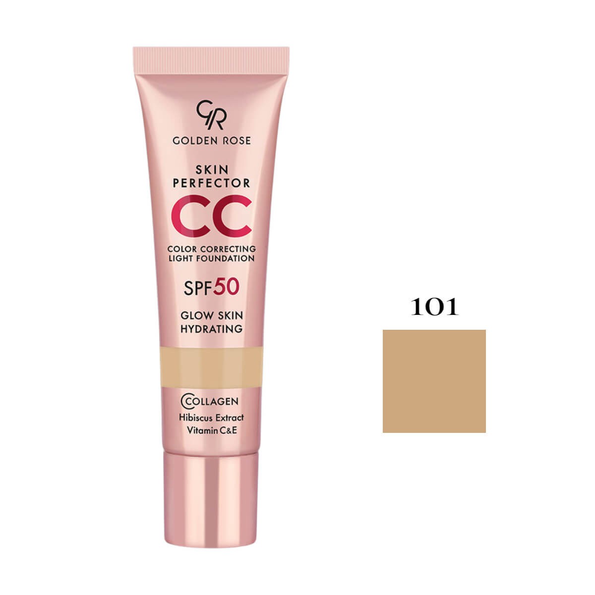 Skin perfector CC light foundation 101 beige Golden Rose