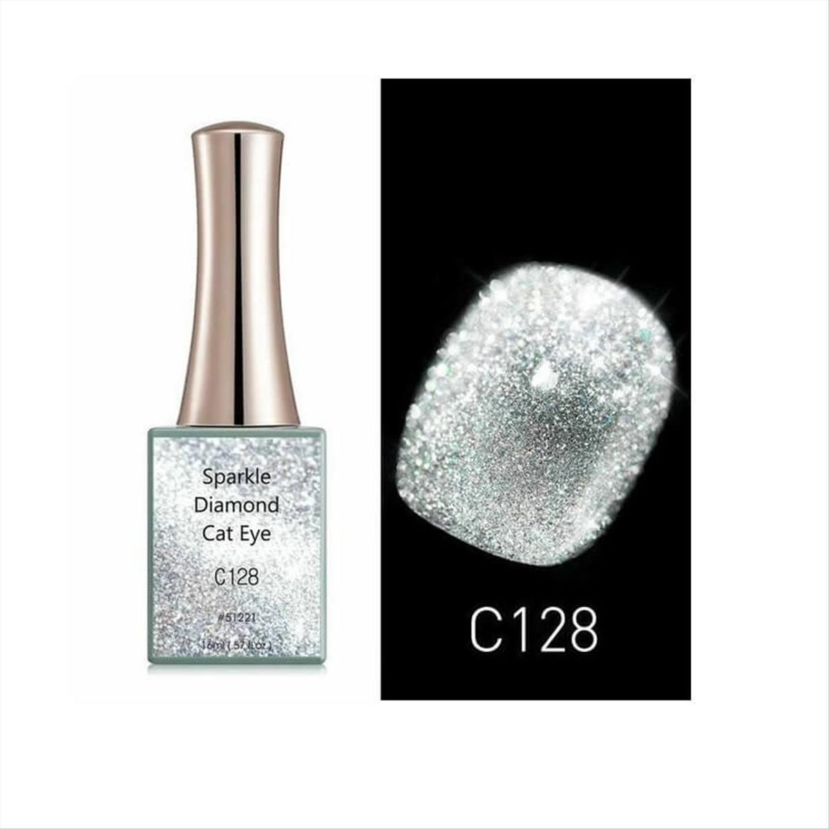 Canni Sparkle Diamond Cat Eye Gel Polish C128 - 16ml