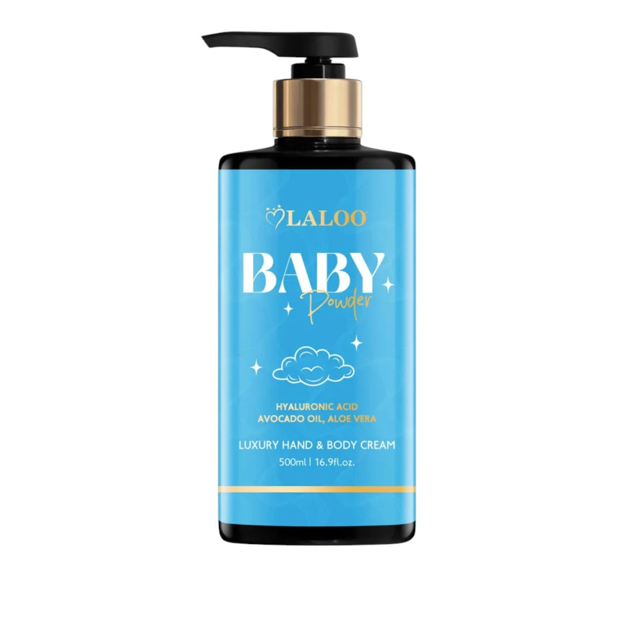 Hand and body cream baby powder 500ml Laloo