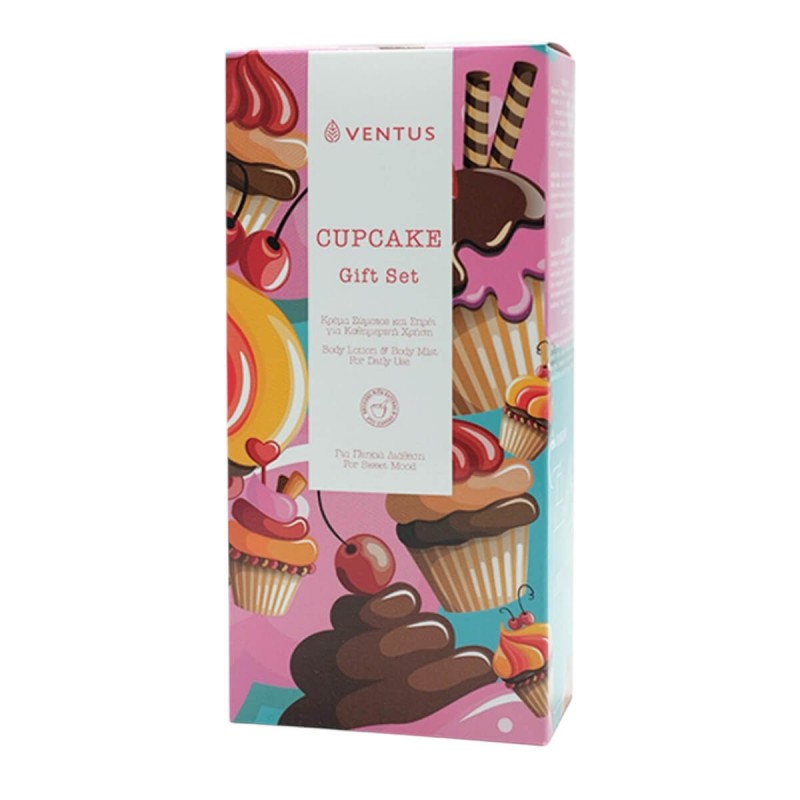 Cupcake gift set body lotion & body mist Ventus