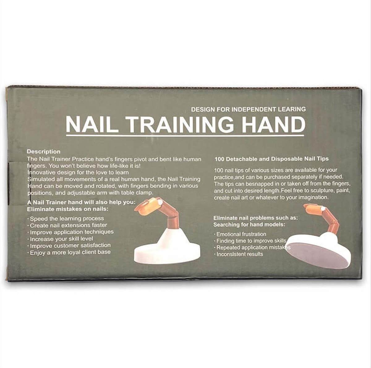 Nail Training Hand A.M.S Training Finger