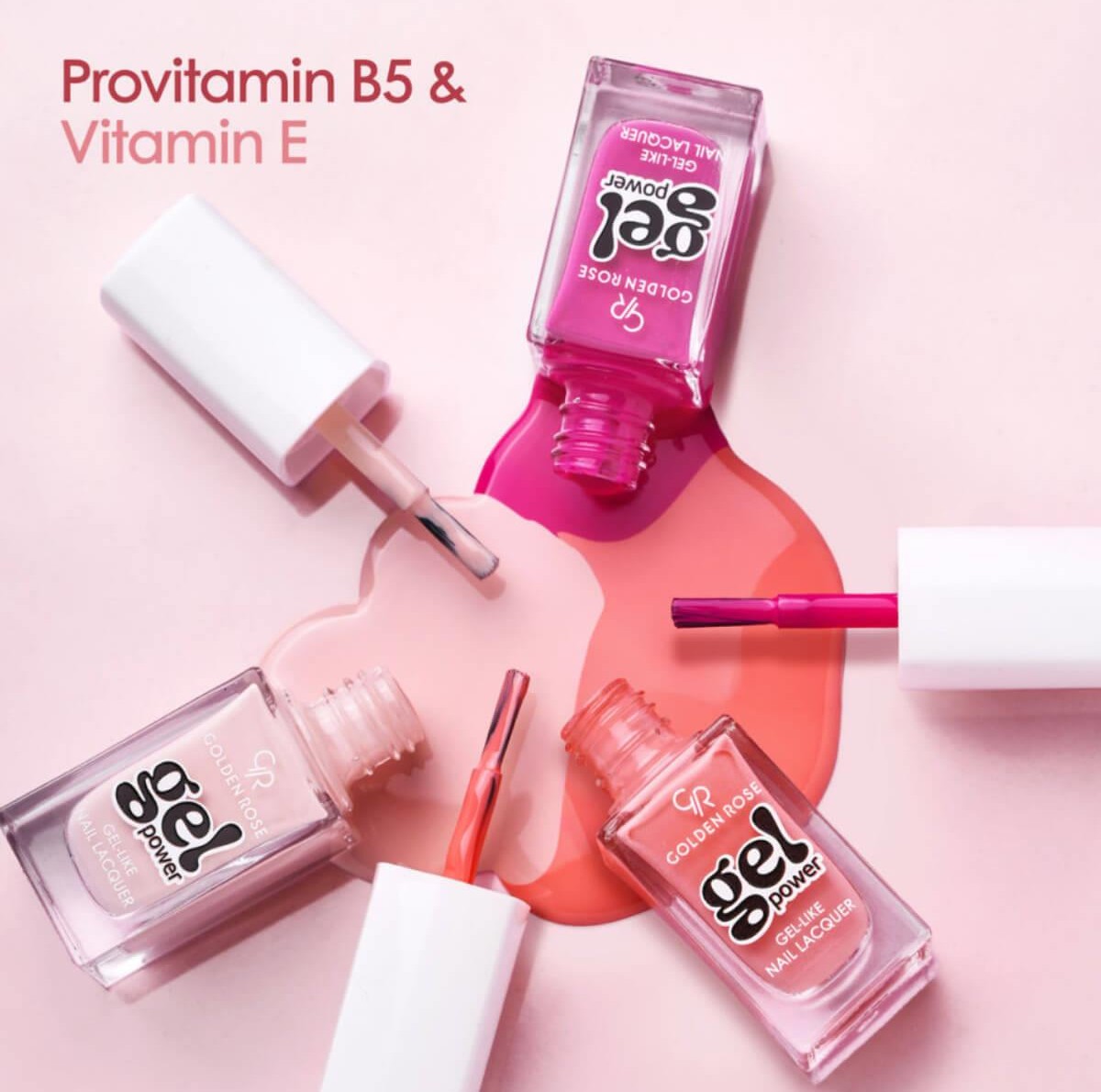 Nail lacquer gel power Golden Rose