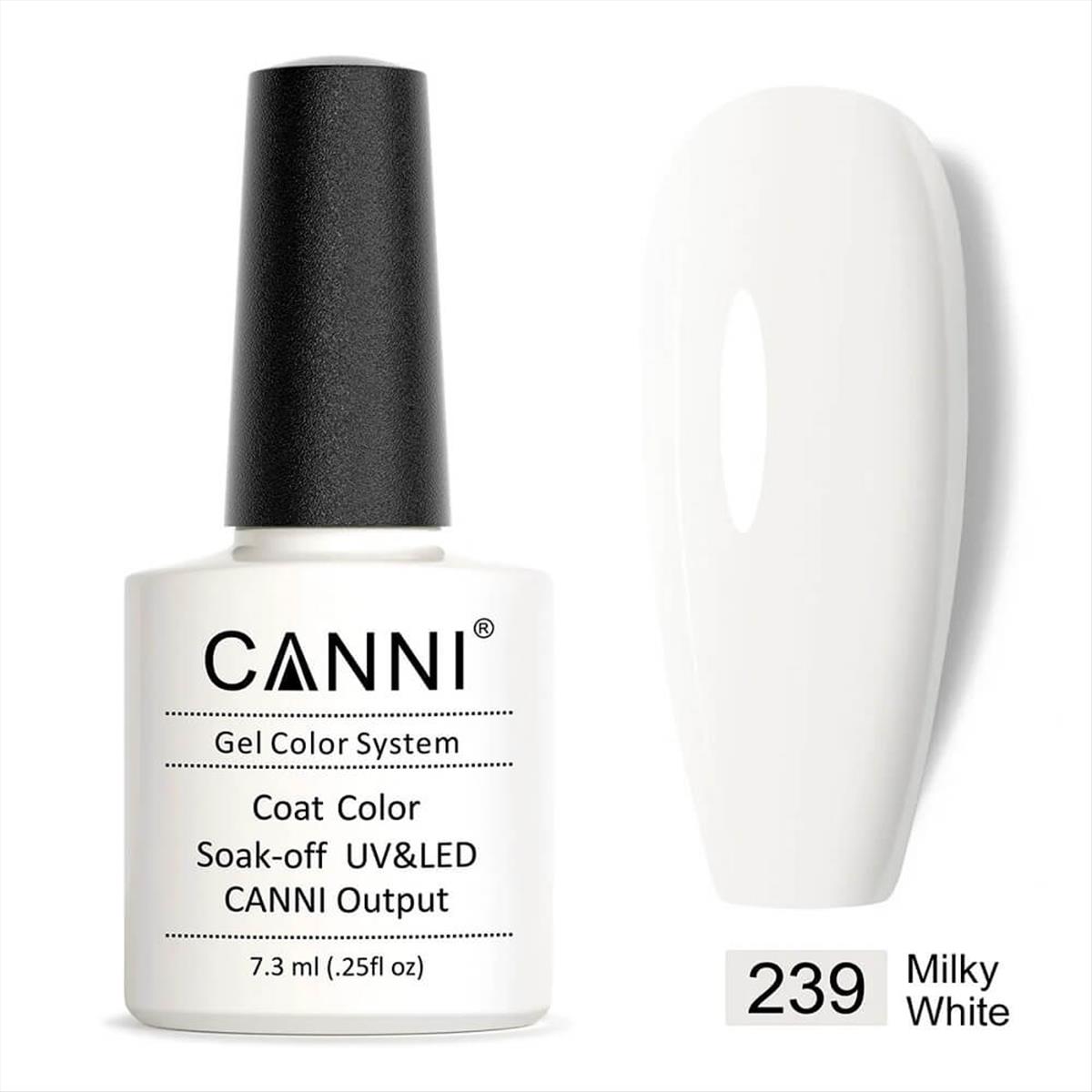 Canni Soak Off Uv/Led 239 Milky White  - 7.3ml