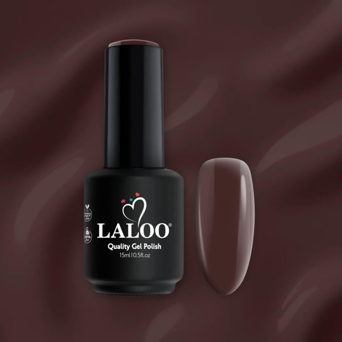 Ημιμόνιμο βερνίκι 496 brunette 15ml Laloo