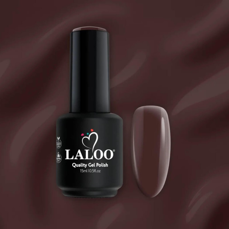 Ημιμόνιμο βερνίκι 496 Brunette 15ml Laloo