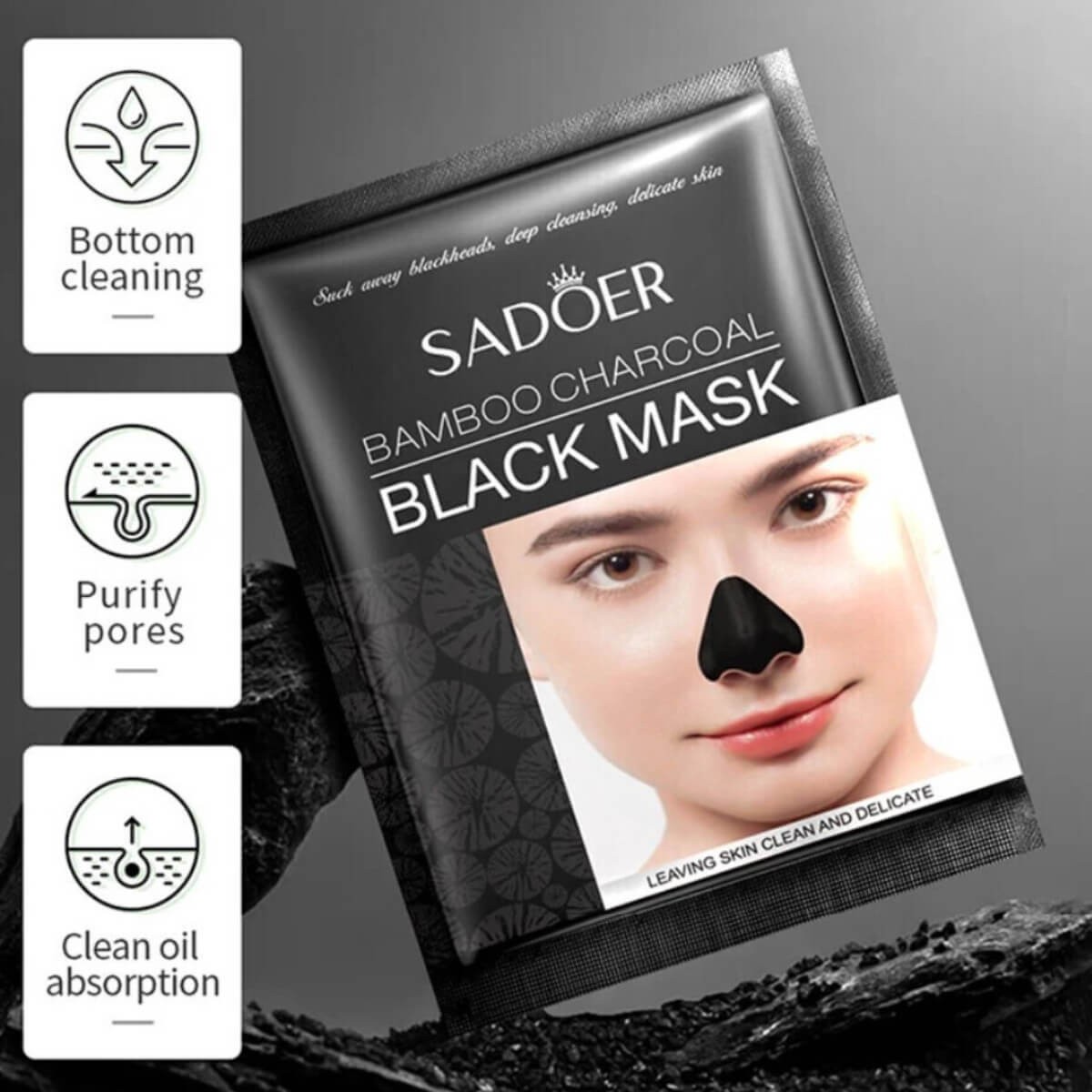 Black mask charcoal 6g x 10pcs Sadoer