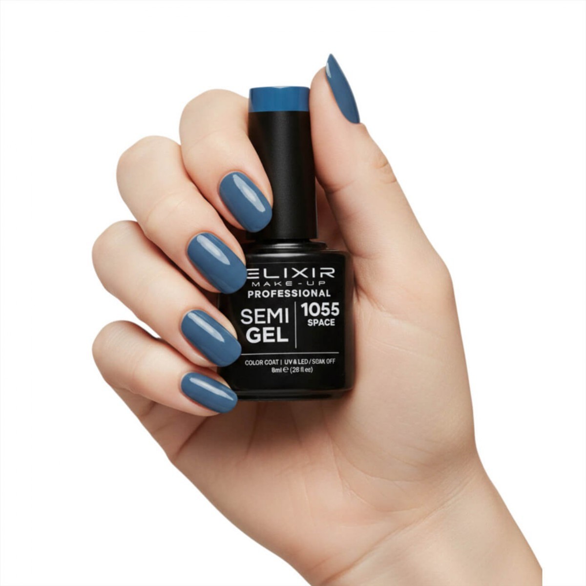 Ημιμόνιμο βερνίκι semigel 1055 space 8ml Elixir