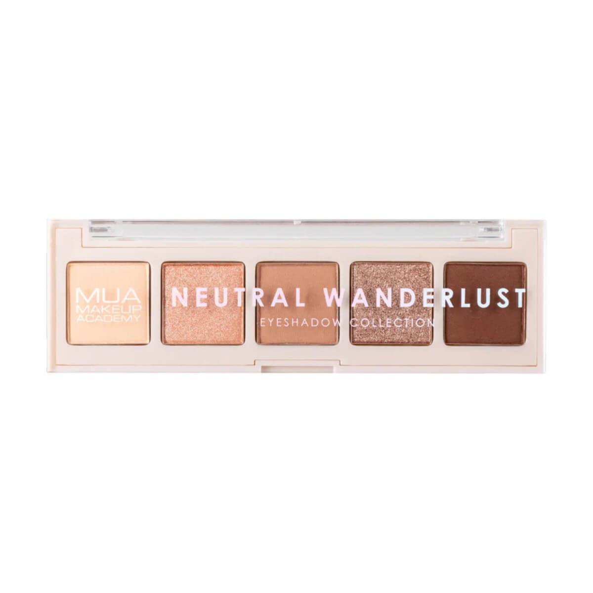 Παλέτα σκιών 5 shade neutral wanderlust MUA