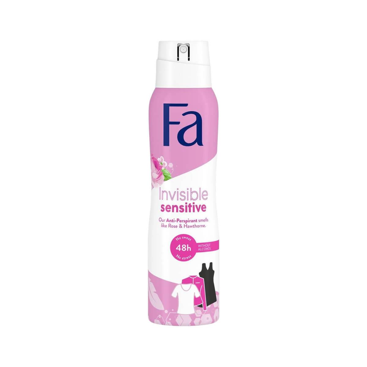 Αποσμητικό spray invisible sensitive 150ml Fa