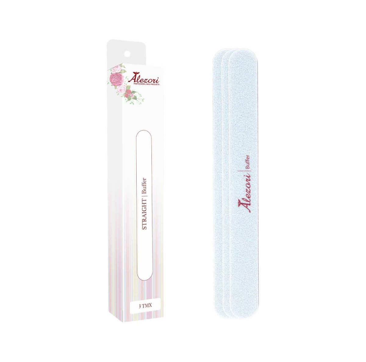 Self-adhesive replacement buffers straight 3pcs Alezori