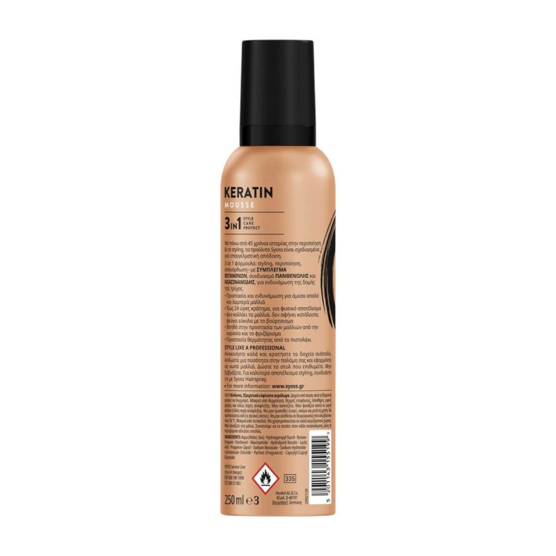 Keratin mousse 250ml Syoss