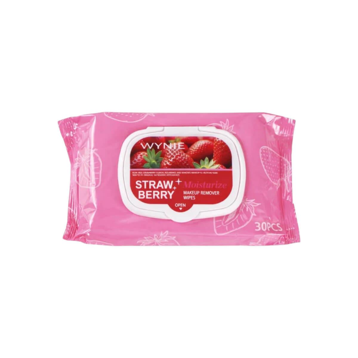 Makeup remover wipes strawberry 30pcs Wynie