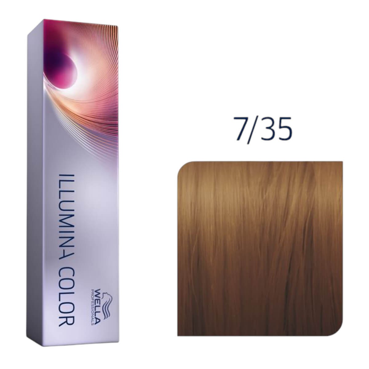 Βαφή Μαλλιών Wella Illumina Color 7/35 Μεσαίο Ξανθό Μαονί Χρυσό - 60ml