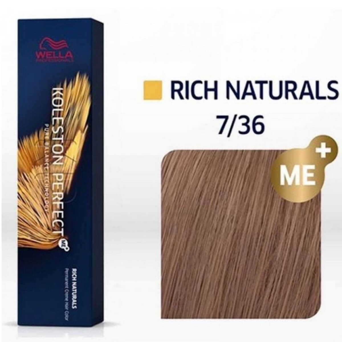Βαφή μαλλιών koleston perfect 7/36 μεσαίο ξανθό χρυσό βιολετί 60ml Wella