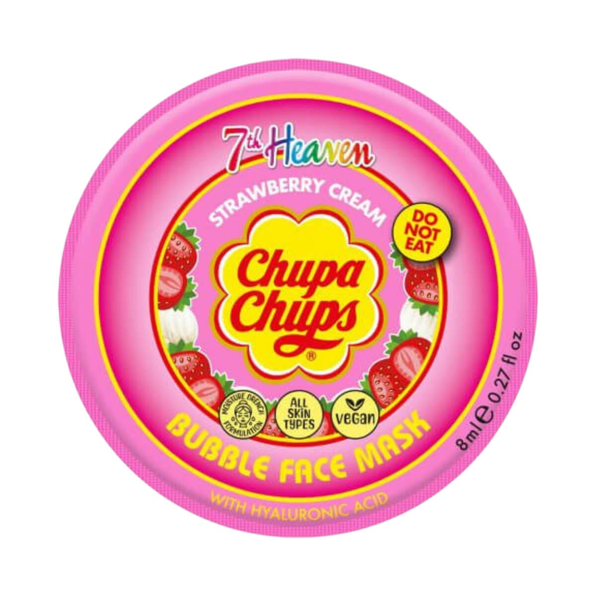 Chupa Chups Strawberry Cream Bubble Face Mask 8ml 7th Heaven