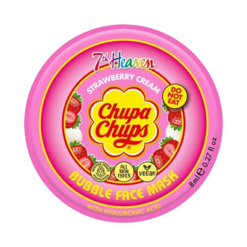 Chupa Chups Strawberry Cream Bubble Face Mask 8ml 7th Heaven