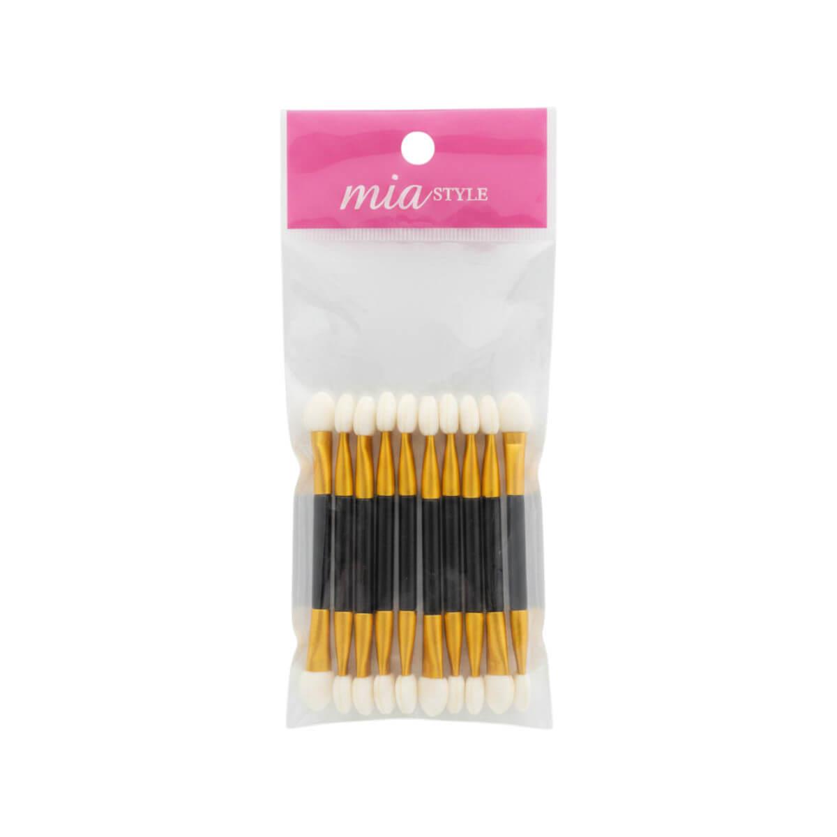 Σετ πινέλων σκιάς με σφουγγαράκι 10pcs Mia