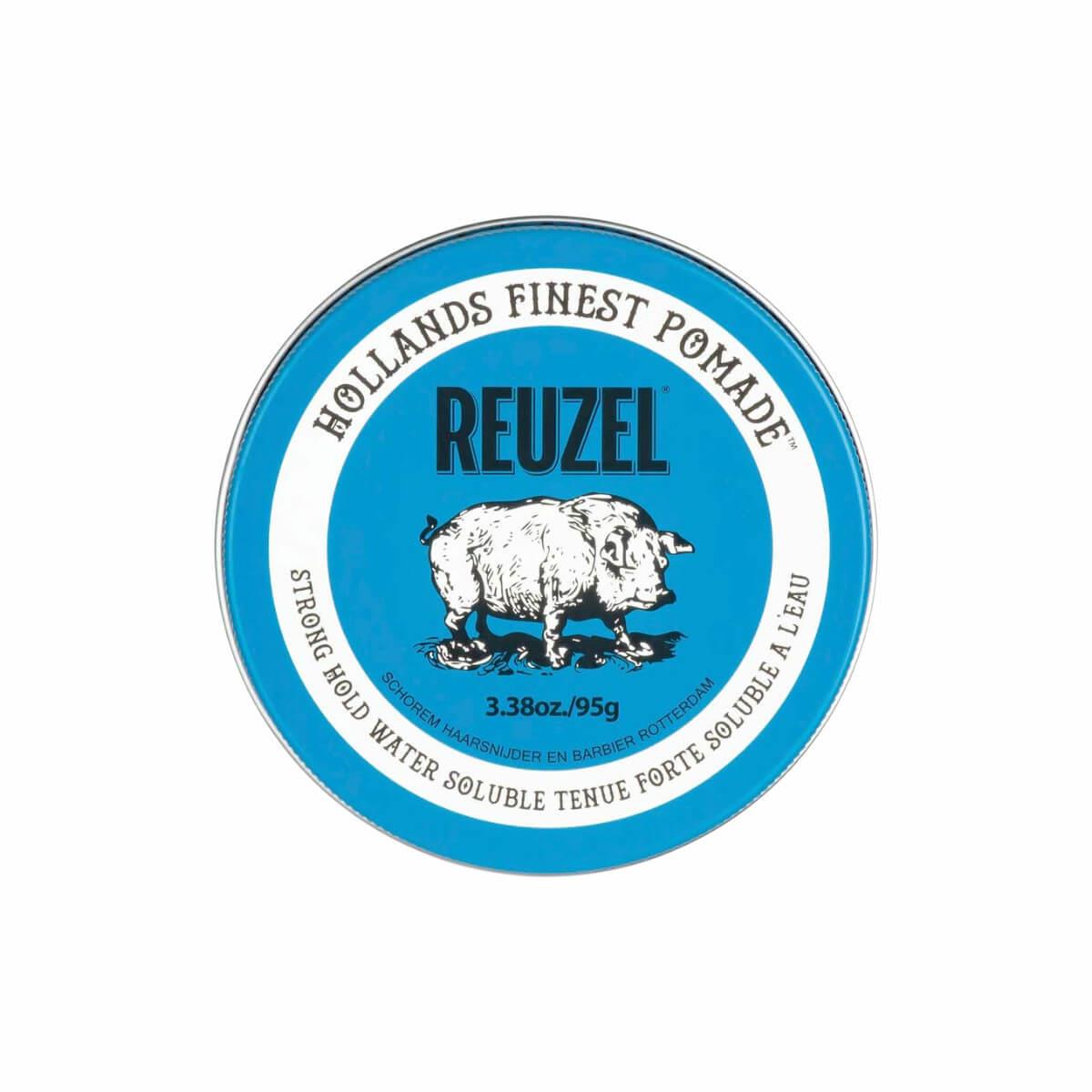 Blue strong hold water soluble pomade 95gr Reuzel