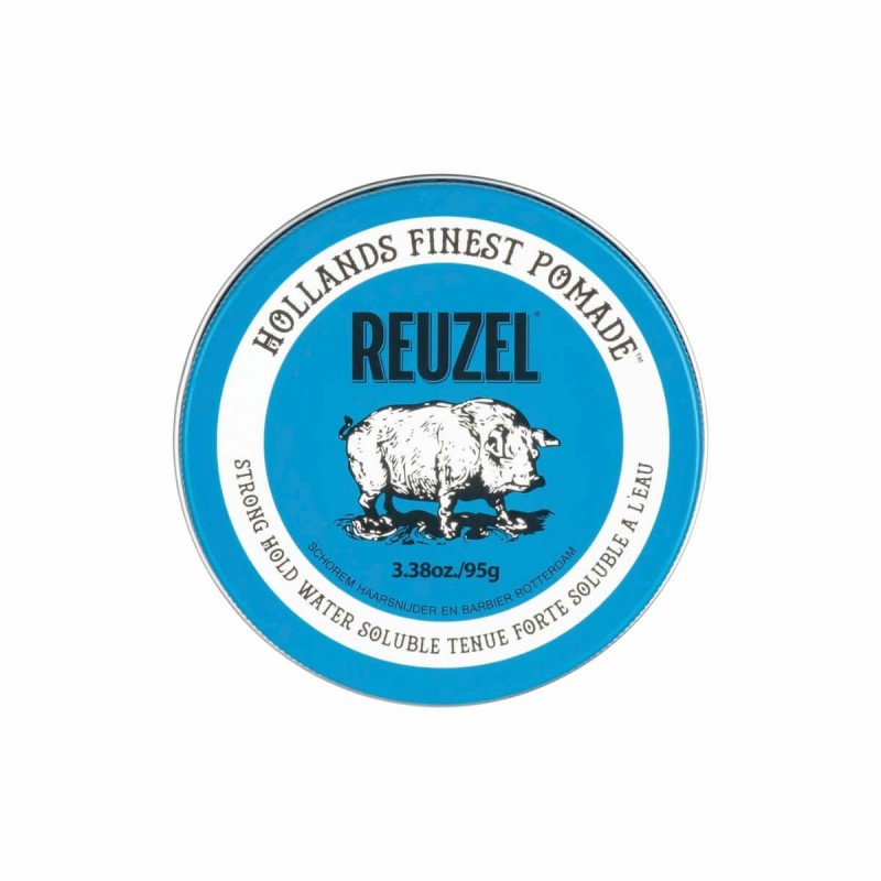 Blue strong hold water soluble pomade 95gr Reuzel