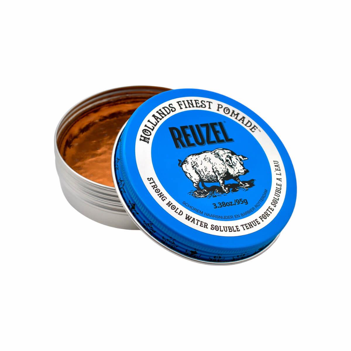 Blue strong hold water soluble pomade 95gr Reuzel