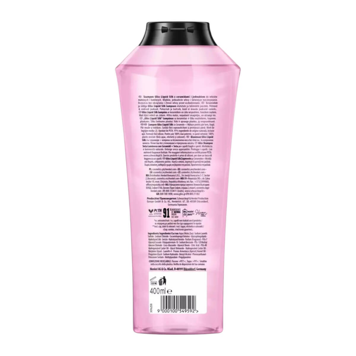 Gliss liquid silk shine shampoo 400ml Schwarzkopf