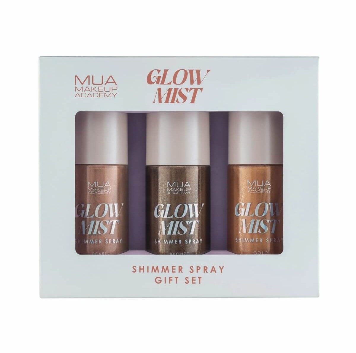 Glow mist shimmer spray gift set MUA