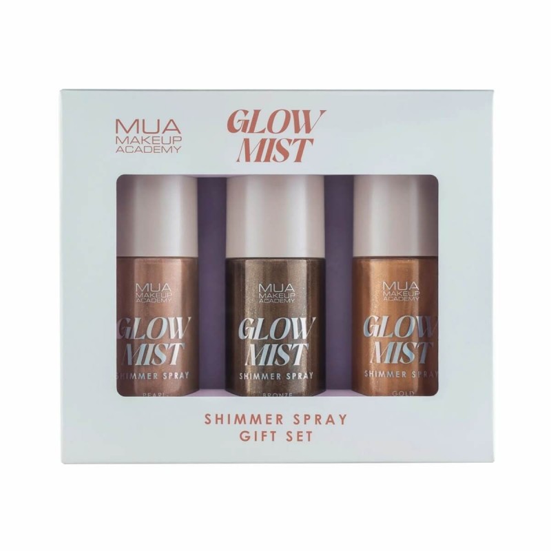 Glow mist shimmer spray gift set MUA