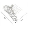 Bridal Hair Comb Crown 5.5cm Cosmofan