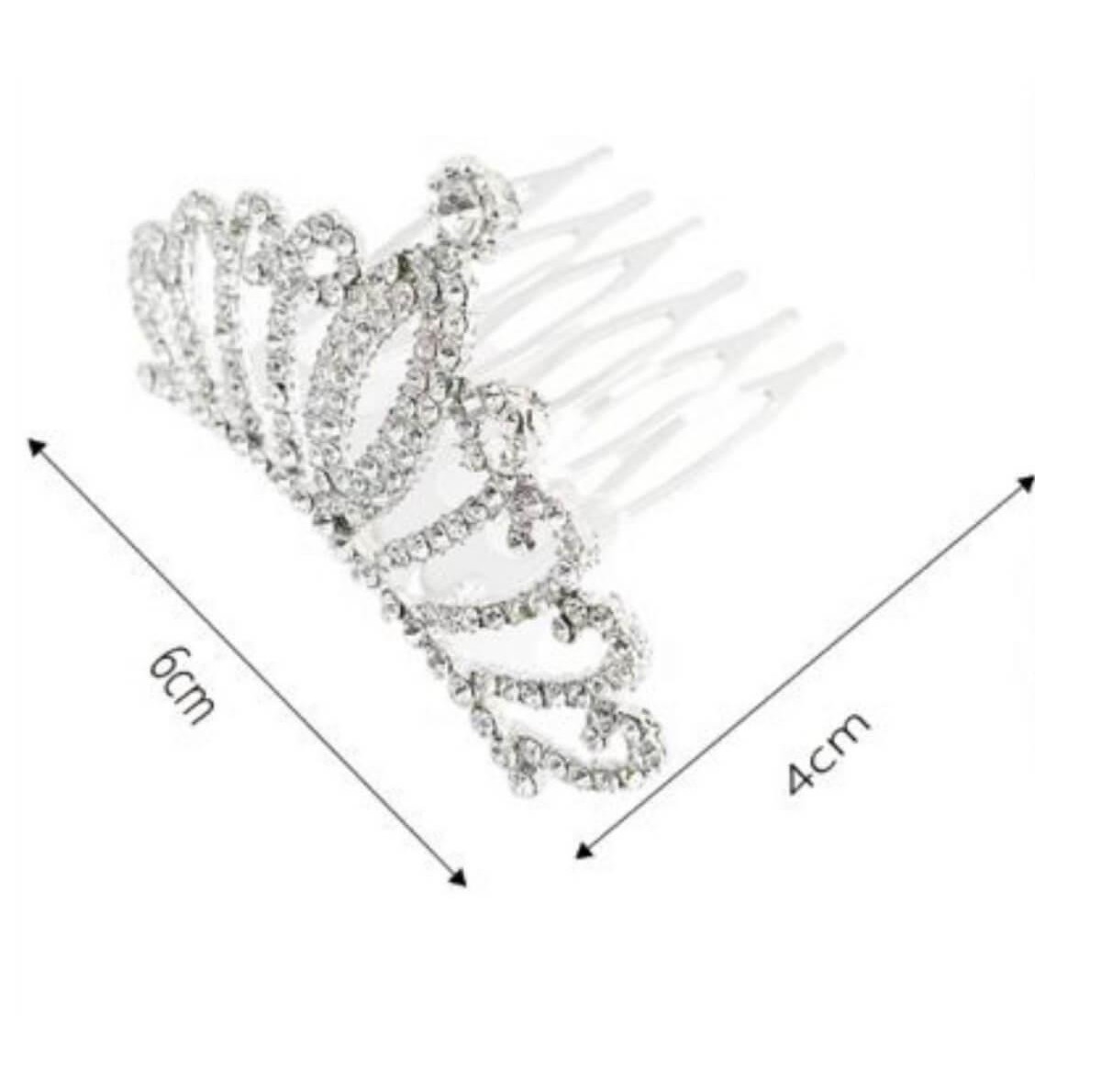 Bridal Hair Comb Crown 5.5cm Cosmofan