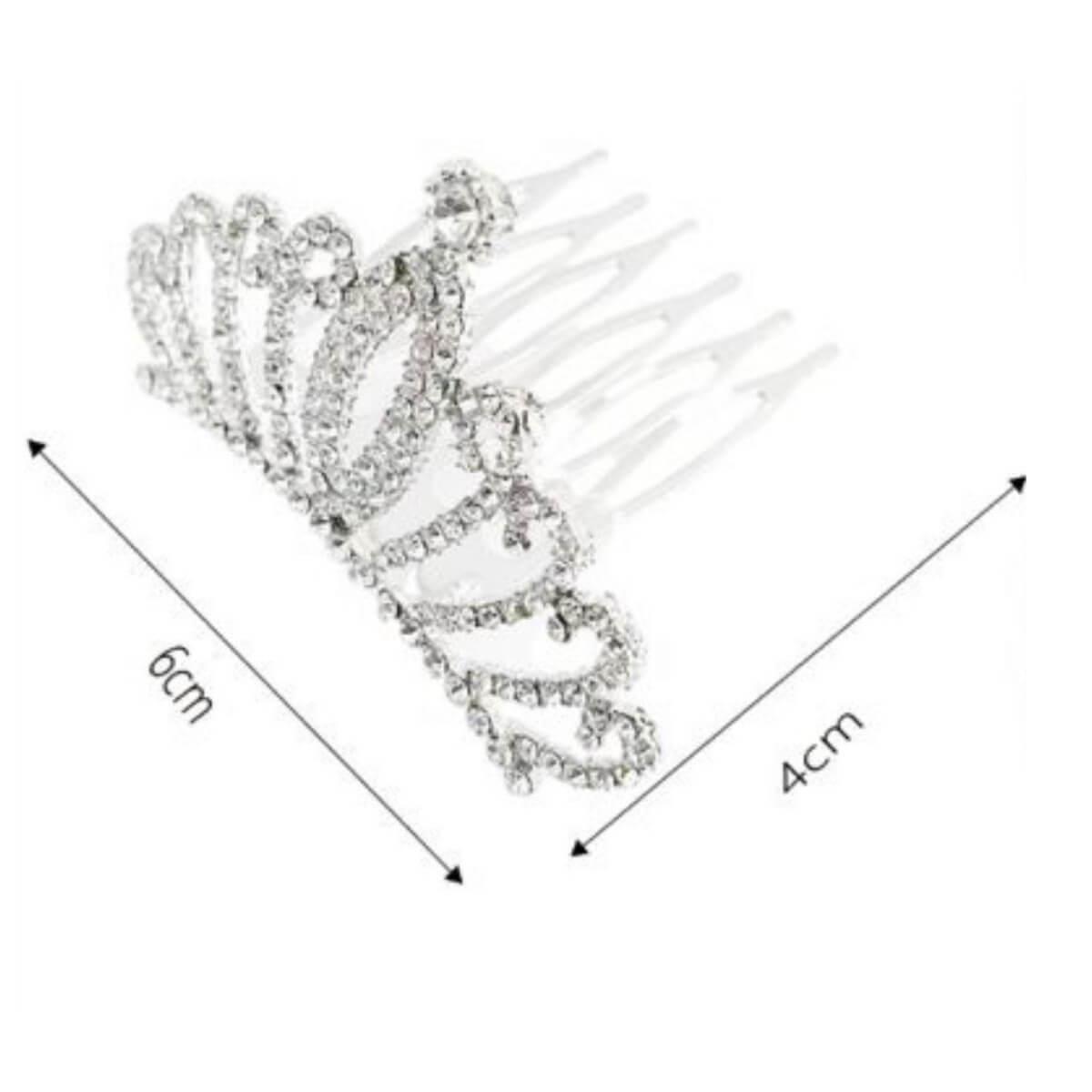 Bridal Hair Comb Crown 5.5cm Cosmofan