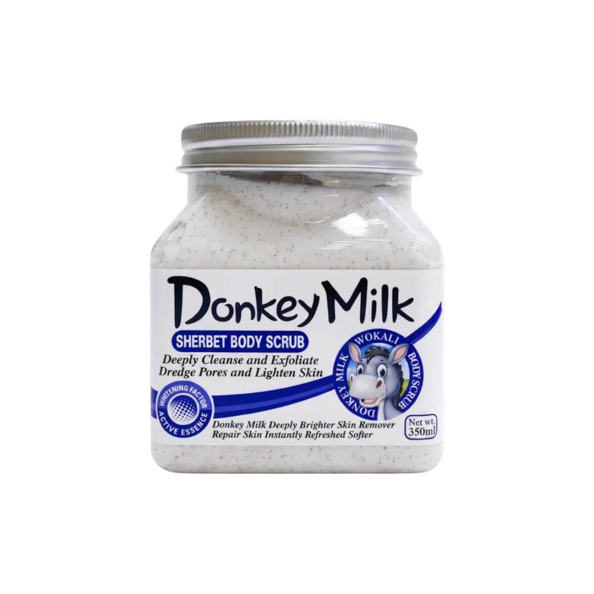 Donkey milk sherbet body scrub 500ml Wokali