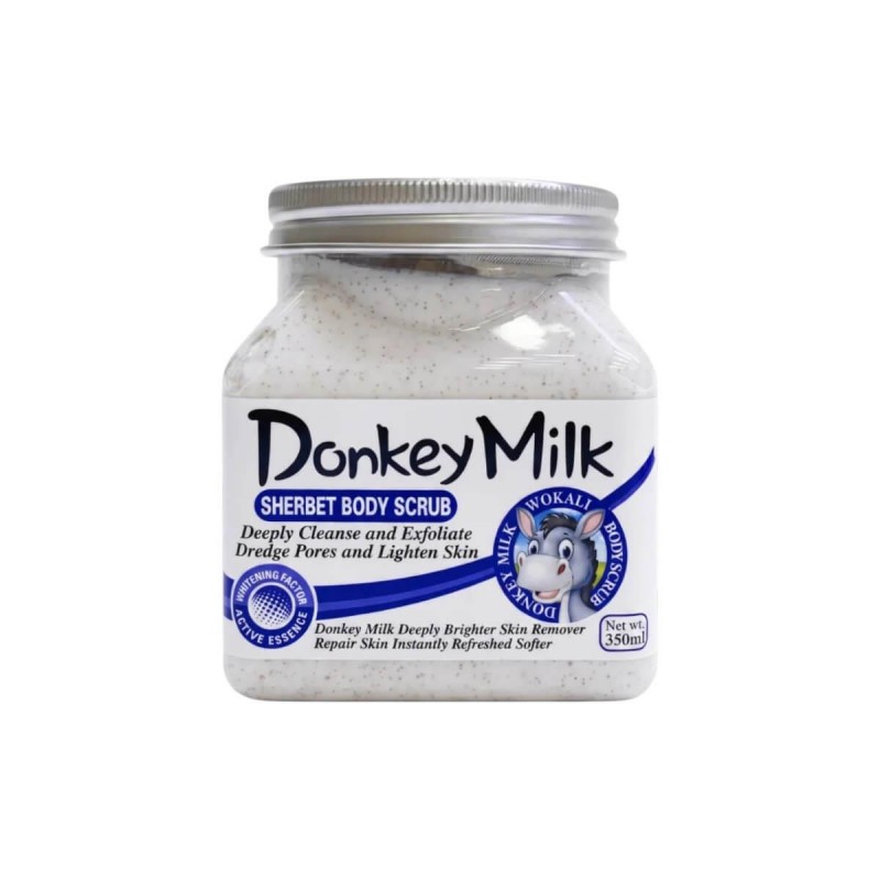 Donkey milk sherbet body scrub 500ml Wokali