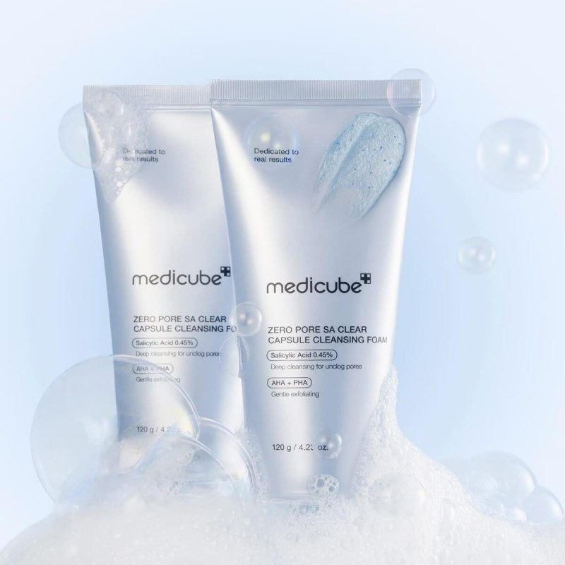 Zero pore sa clear capsule cleansing foam 120g Medicube