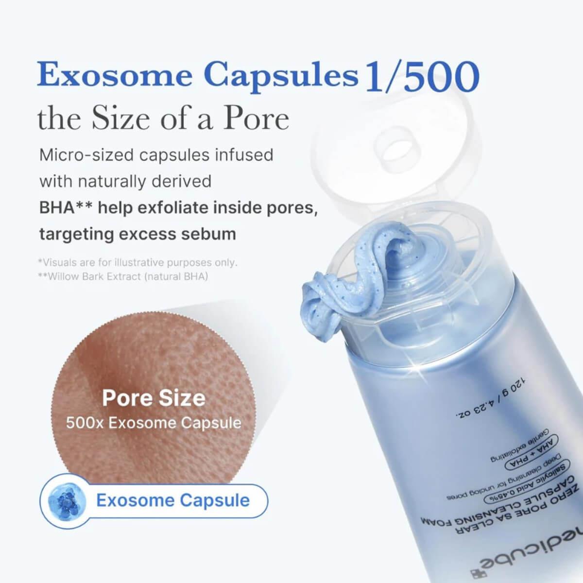 Zero pore sa clear capsule cleansing foam 120g Medicube
